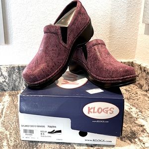 NEW Klogs- Naples Purple Swirl BNIB-never worn.  Size 8.5